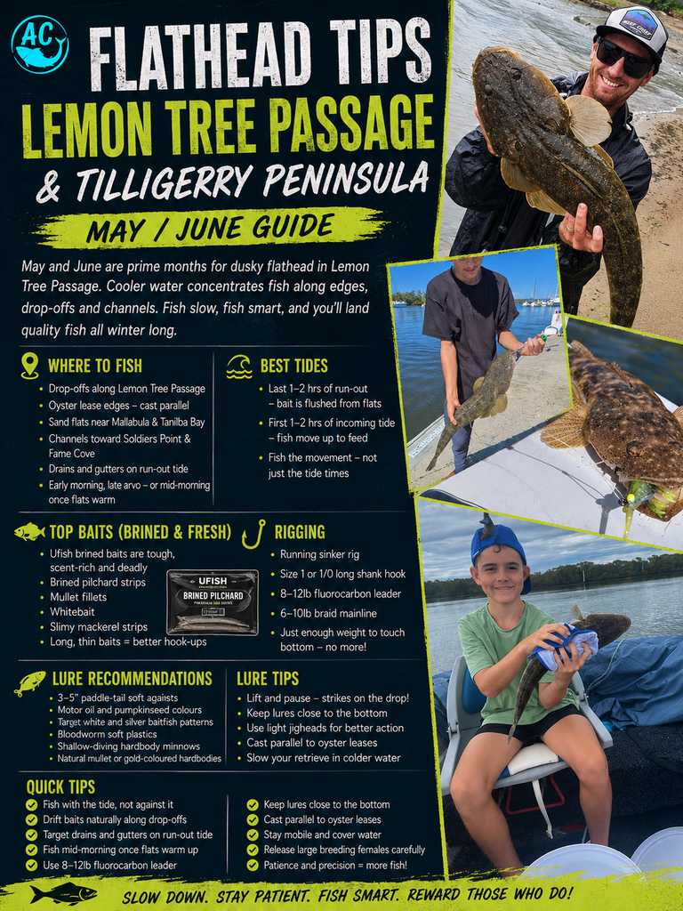 Flathead Fever: The Ultimate May–June Guide to Lemon Tree Passage & Tilligerry Peninsula