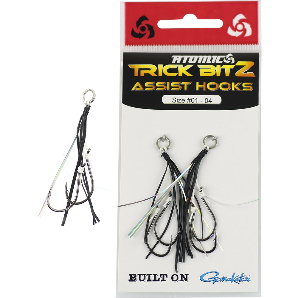 Trick Bitz Assist Hooks Size #8 - 04 Black/Silver
