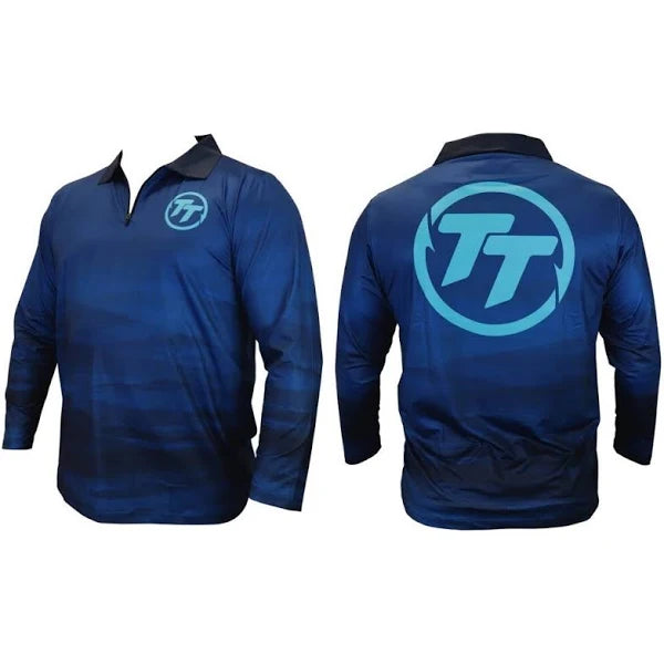 TT  Collared Tournament Shirt Blue